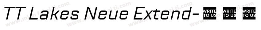 TT Lakes Neue Extend字体转换